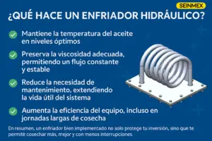 Enfriador hidráulico para cosechadora de camarón en Ecuador